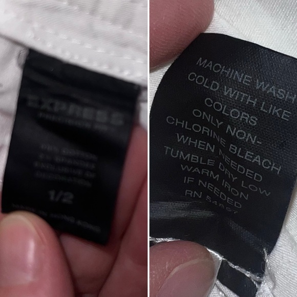 ⭐️Express⭐️Vintage White Pants, size 1/2⭐️ - Picture 5 of 17